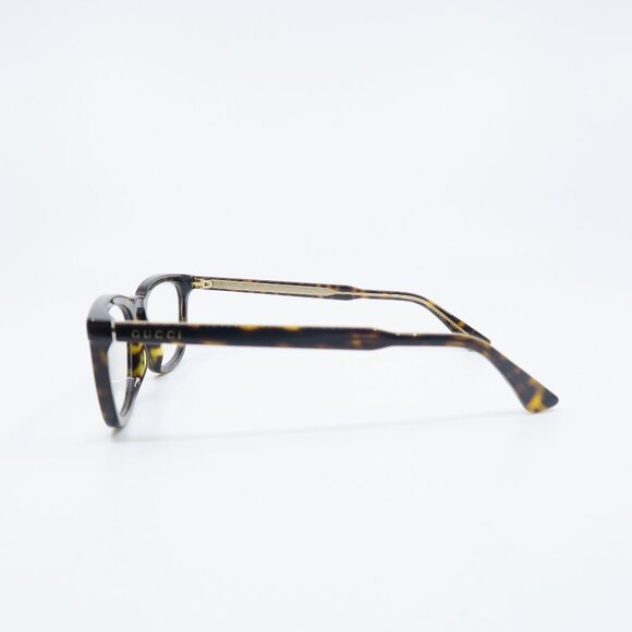 GUCCI GG0126O 002 51mm Brown Tortoise Shell Acetate New Men's Eyeglasses. - Picture 7 of 9